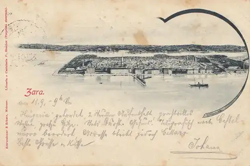 Autriche: 1910: Carte de Zara après Altenmarkt - Paquebot
