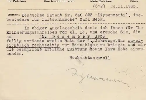 Autriche: 1933: Lettre recommandé Vienne à Berlin