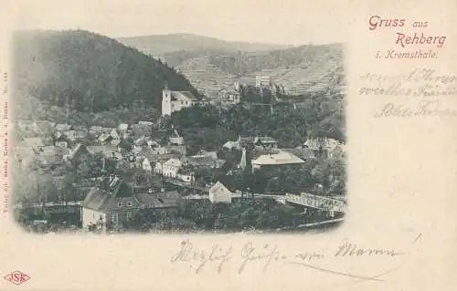 Österreich: 1903: Ansichtskarte Rehberg 