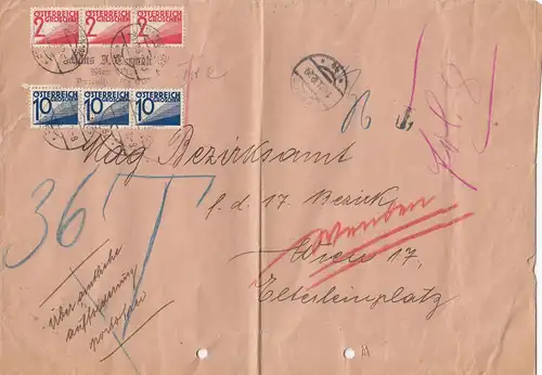 Österreich: 1932 Wien Ortsbrief 