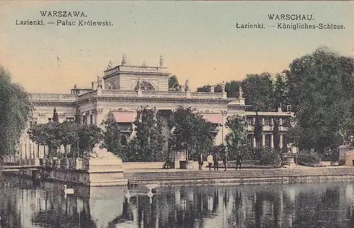 AK Warszawa 1915: An Inf. Reg.: Bleu - Hôpital de guerre