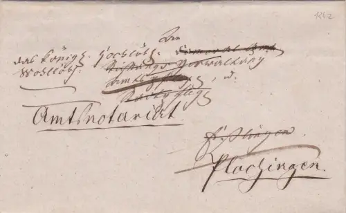 18x2: Brief nach Plochingen