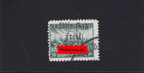 Sudètes: MiNr. 137, cacheté, Reichenberg 1