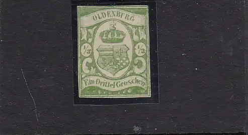 Oldenburg: MiNr. 10b, *, BPP Attest