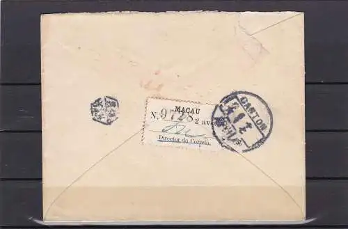 1911: Letter Macao to Canton