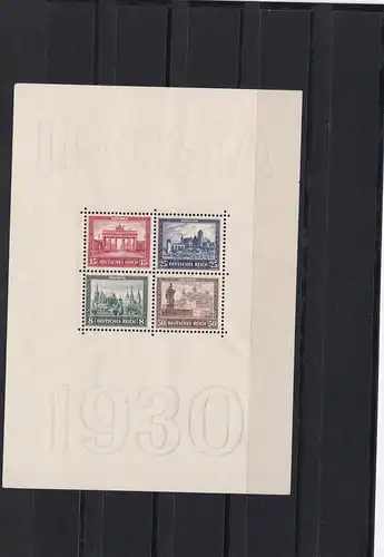 Deutsches Reich: Block Nr. 1, IPOSTA 1930, postfrisch, BPP Attest