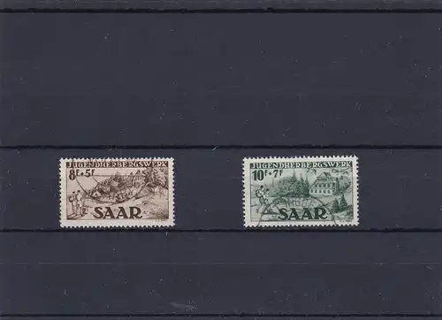 Saar: MiNr. 262-263, cacheté, signature Ney BPP