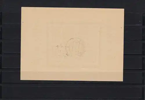 Édition locale Strausberg, bloc 2, erreur de plaque I, cacheté