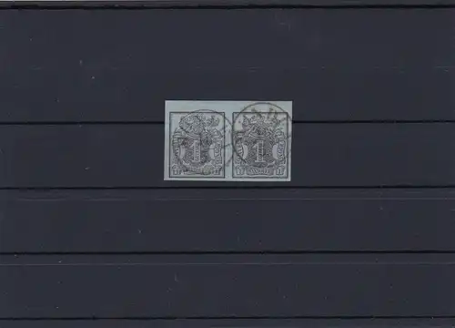 Hanovre: MiN. 1 en couple de la marge supérieure, cacheté