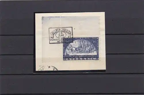 Autriche: MiNr. 555A, Wipa marque en bord d'angle sur le papier à lettres