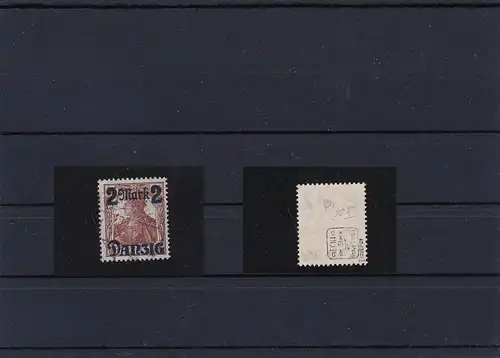 Danzig: MiNr. 28II, Stempel Danzig 1921, BPP Attest