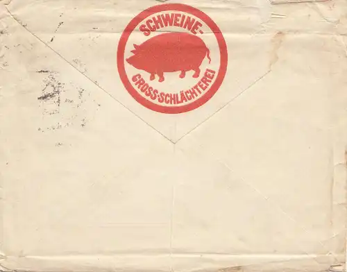 Autriche: Vienne, porcs Grande-Schlütterei à Anvers, supplément, Perfin