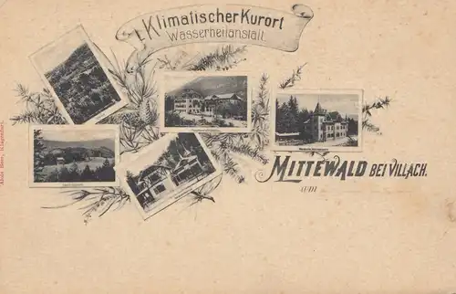 Autriche: carte de visite Mittelwald près de Villach