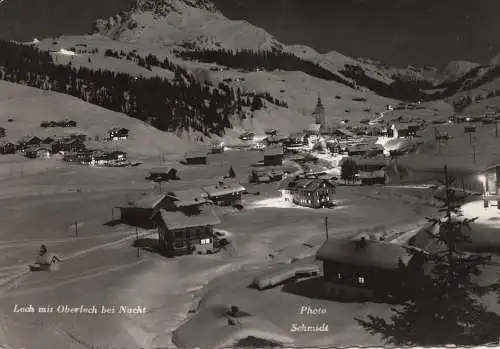 Österreich: 1936: AK Lech als Flugpost nach USA