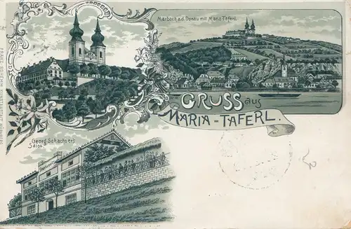 Autriche: 1903: AK Maria Taferl vers Vienne