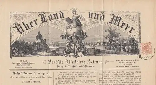 Autriche: 1893/94 sur la partie illustrée: terre et mer: