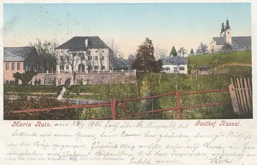Österreich: 1901: Ansichtskarte Maria Rein
