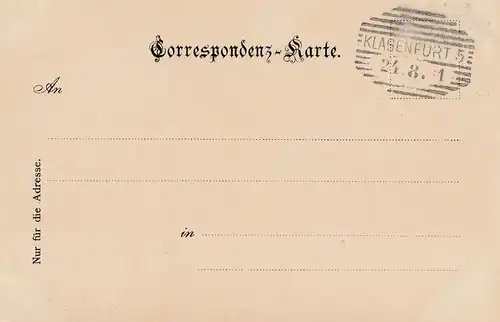 Österreich: 1901: Ansichtskarte Maria Rein