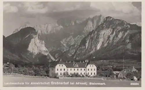 Österreich: 1931: Ansichtskarte Grabnerhof, Schule für Almwirtschaft/Steiermark