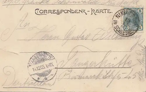 Autriche: 1905: AK Försterei Drachenburg, vers Tangerhütte