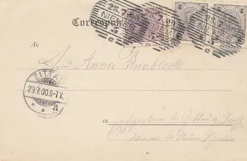 Autriche: 1900: Carte de vue de la Nouvelle-Zélande