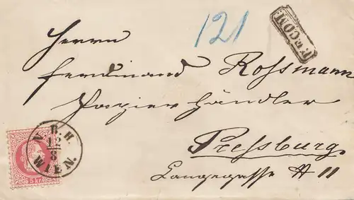 Österreich: 1870: Wien nach Preßburg