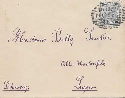 Österreich: 1899: Feldkirch nach Luzern