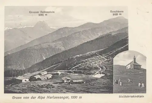 Österreich: 1910: AK Alpe Harlassanger nach Waldheim/Sa