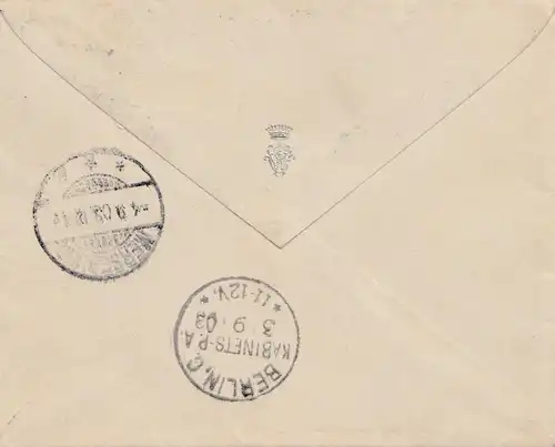 Österreich: 1903: Einschreiben Wien nach Merseburg