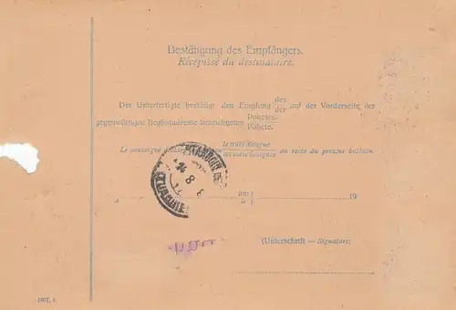 Autriche: 1913: Carte de Vienne en Turquie