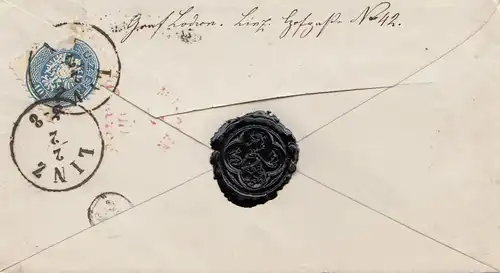 Autriche: 18xx: Lettre recommandé de Linz à Munich