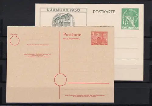 Berlin: Ganzsachen MiNr. P14 und P22, *