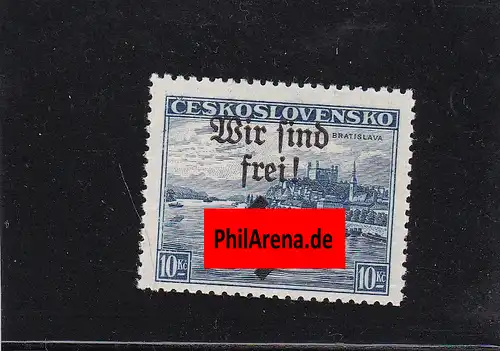 Moravie Ostrava, MiNr. 19, Falz, BPP Signature