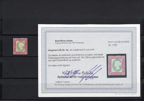 Helgoland: min. 8a, non utilisé, résultat BPP