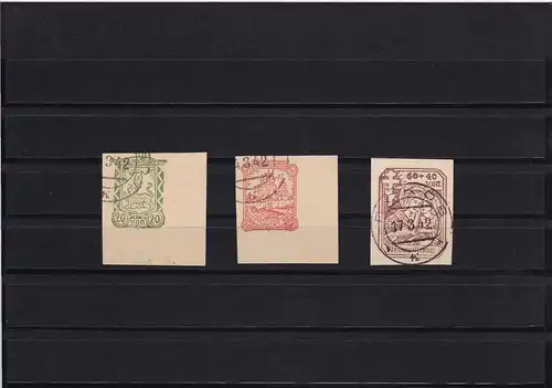 Russland: MiNr. 14-16 B, gestempelt