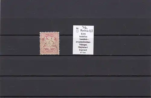Bayern: MiNr. 39a, gestempelt, BPP geprüft