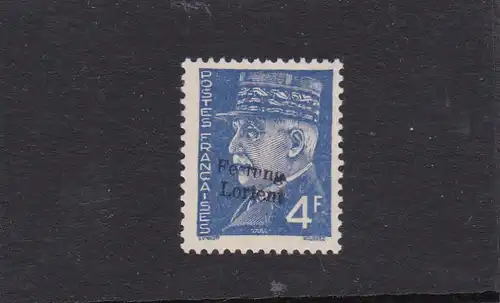 Dt. Besetzung Frankreich: Festung Lorient: MiNr. 12, postfrisch **, Auflage 200