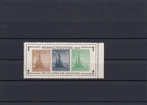 SBZ: Thüringen MiNr. Block 1 Xb (II), postfrisch **, BPP Attest