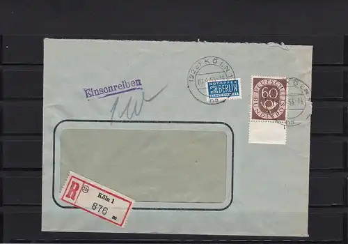 Confédération: Posthorn Numéro de plaque 135 sur lettre