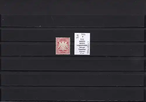 Bayern: MiNr. 39b, *, BPP geprüft