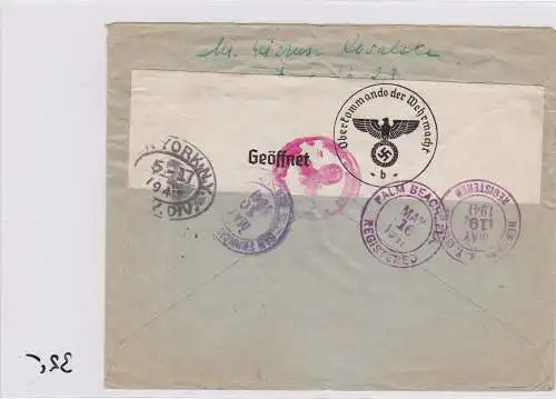 GG: Einschreiben /Eilboten Warschau nachFlorida/USA