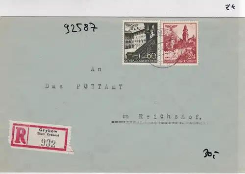 GG: Inscrivez Grybow à Reichshof, dans Gg avec le temple V à la main