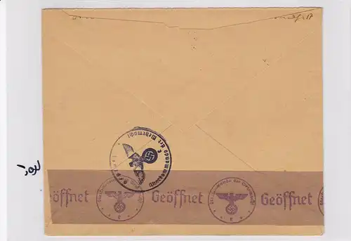 GG: Einschreiben Krakau 14 nach Vaduz, Zensur