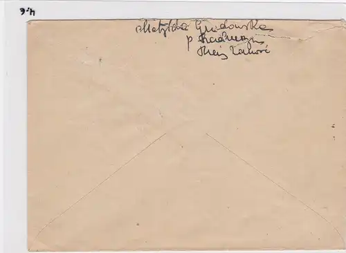 GG: lettre recommandée de Zamosc à la Suède/Zensur