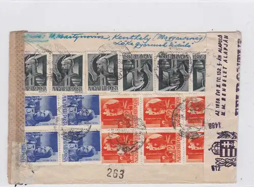 GG: Brief  von Ungarn ins GG mit 2xZensur