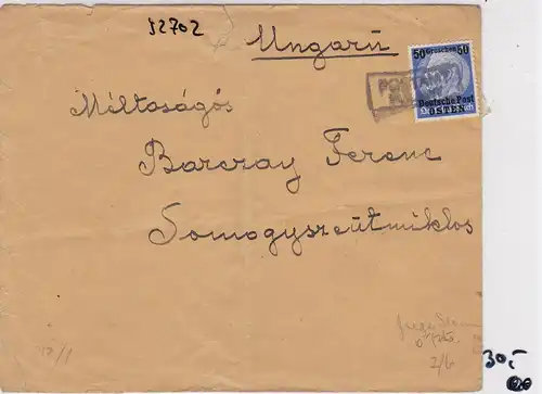 GG: Lettre de Pulawy à la Hongrie, censure