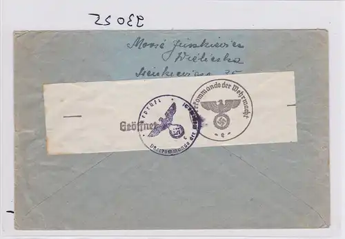GG:Brief von Krakau nach Bern, Laubitz, Zentrale für Weiterleitung der Briefe