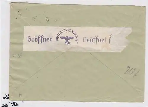 GG: Brief von Warschau nach Zürich/Schweiz- Zensur, Rückversicherung Vita