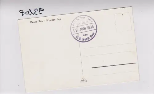 Carte visuelle: Norge: En haute mer à bord du M.S. Monte Rosa, 1934