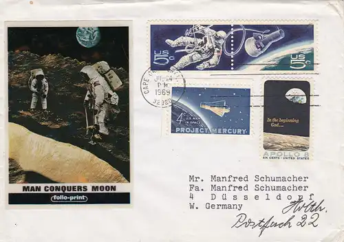 Cape Canaveral, Man conquers Moon, Hoesch AG, Merci par Hoech, Hamm 1969